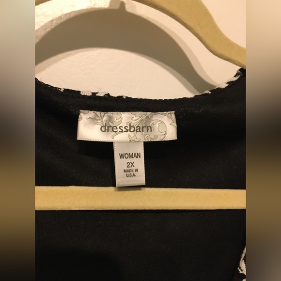 Black, Embroidered Lace Pullover Blouse Sz 2x - Picture 2 of 4